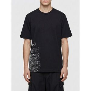 Y-3 Men Y-3 Cotton T-Shirt With Printed Logo